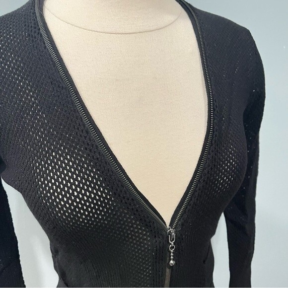 McQ Alexander McQueen x Target Mesh Cardigan in Black Size XS - Picture 2 of 10